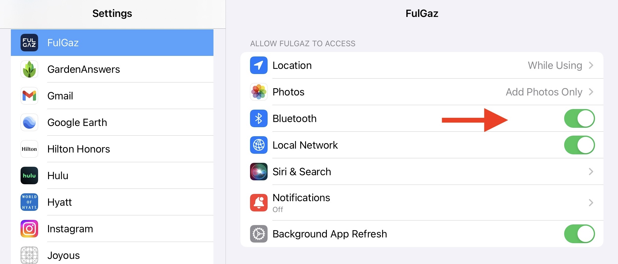 Bluetooth on iPad.jpeg